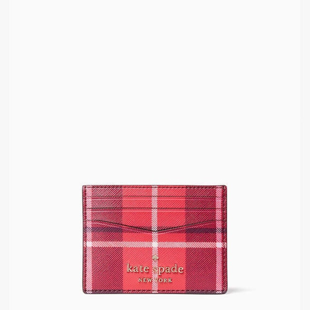 Staci Plaid Small Slim Card Holder